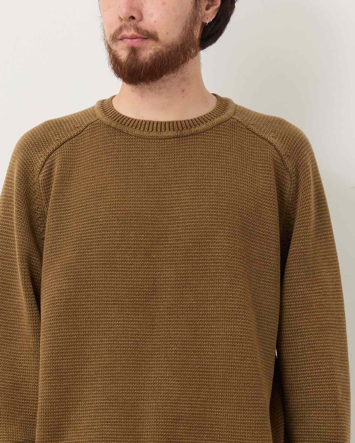 WORKER PULLOVER SWEATER COTTON YARN