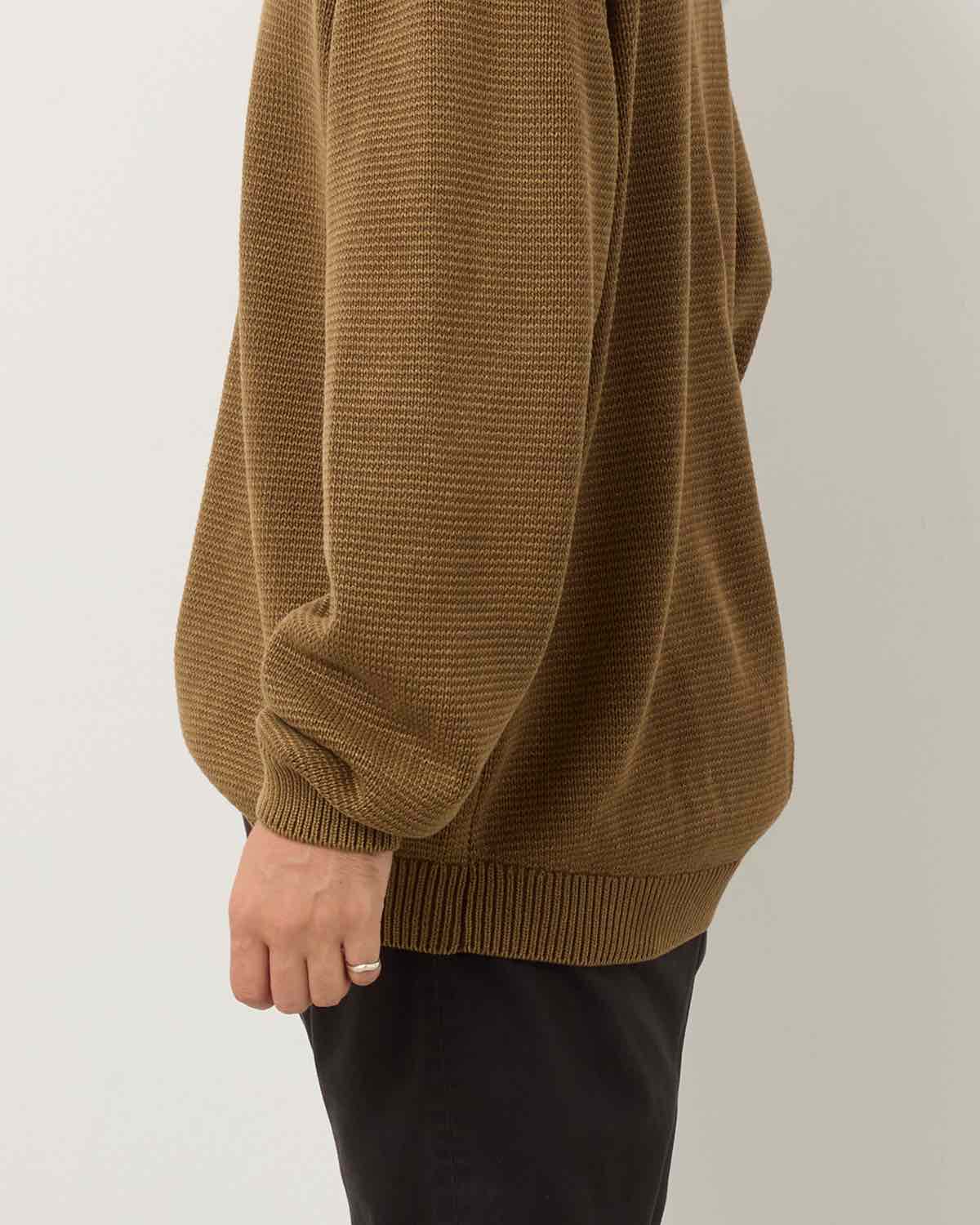 WORKER PULLOVER SWEATER COTTON YARN