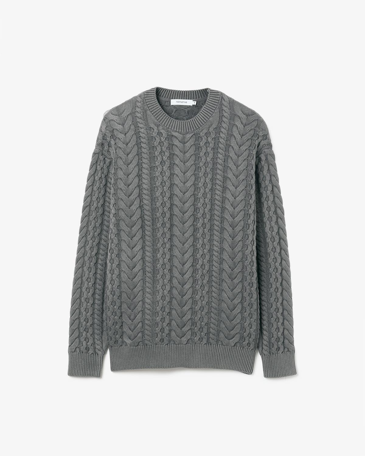 MARINER  PULLOVER ARAN SWEATER COTTON YARN