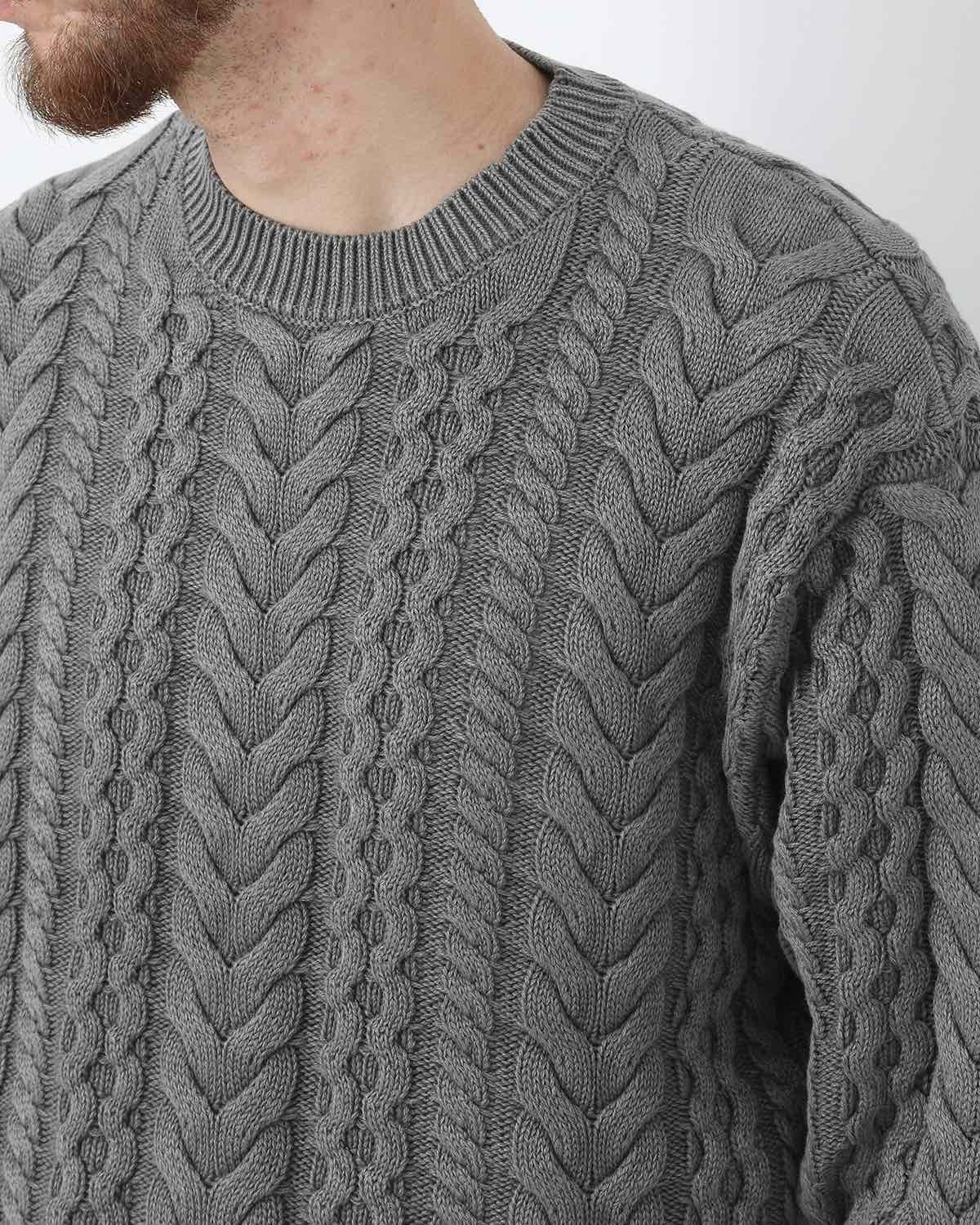 MARINER  PULLOVER ARAN SWEATER COTTON YARN