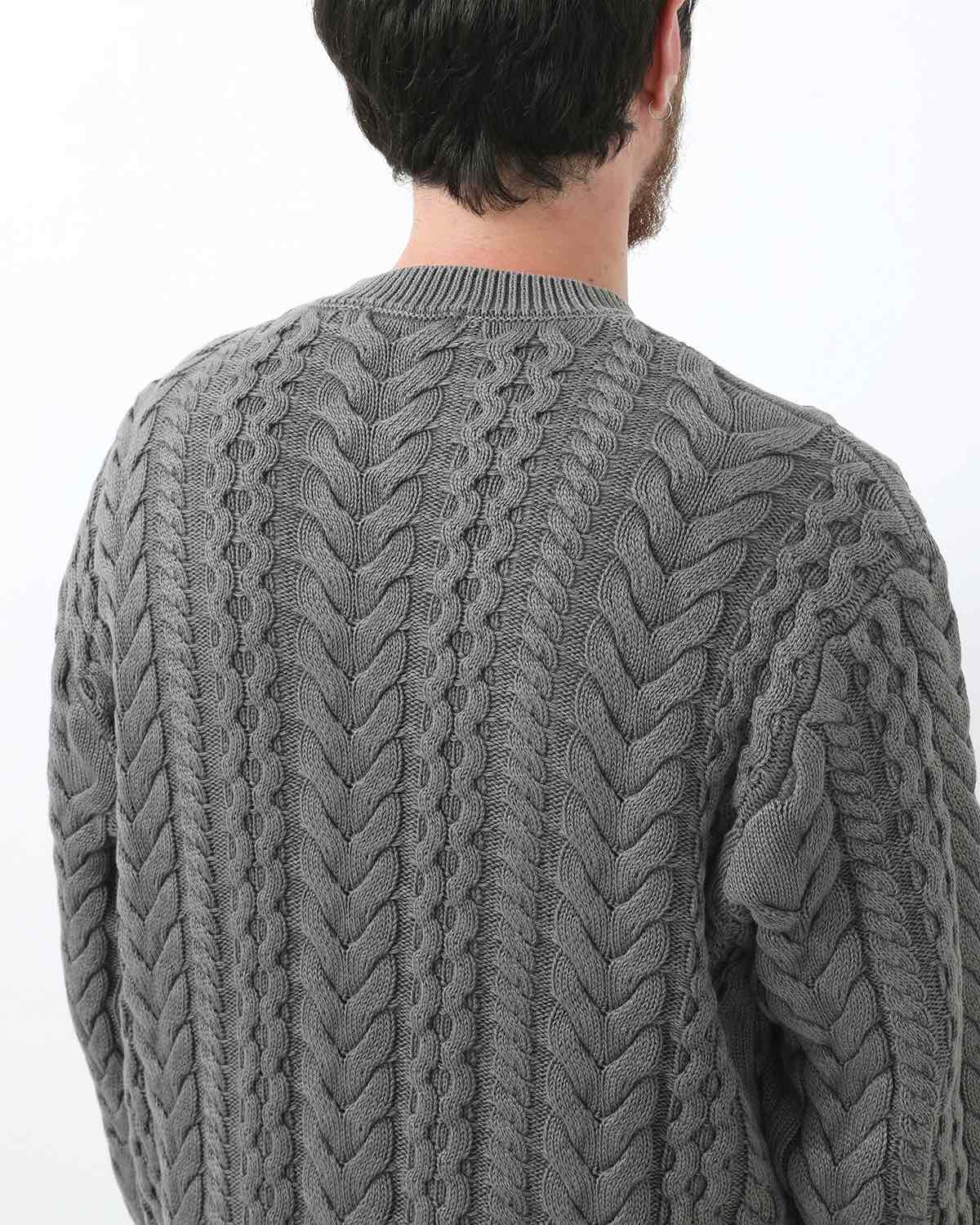 MARINER  PULLOVER ARAN SWEATER COTTON YARN