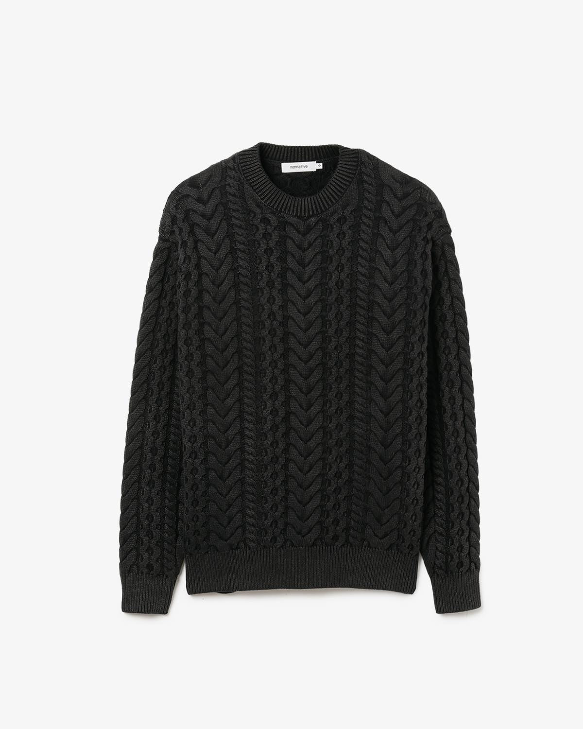 MARINER  PULLOVER ARAN SWEATER COTTON YARN