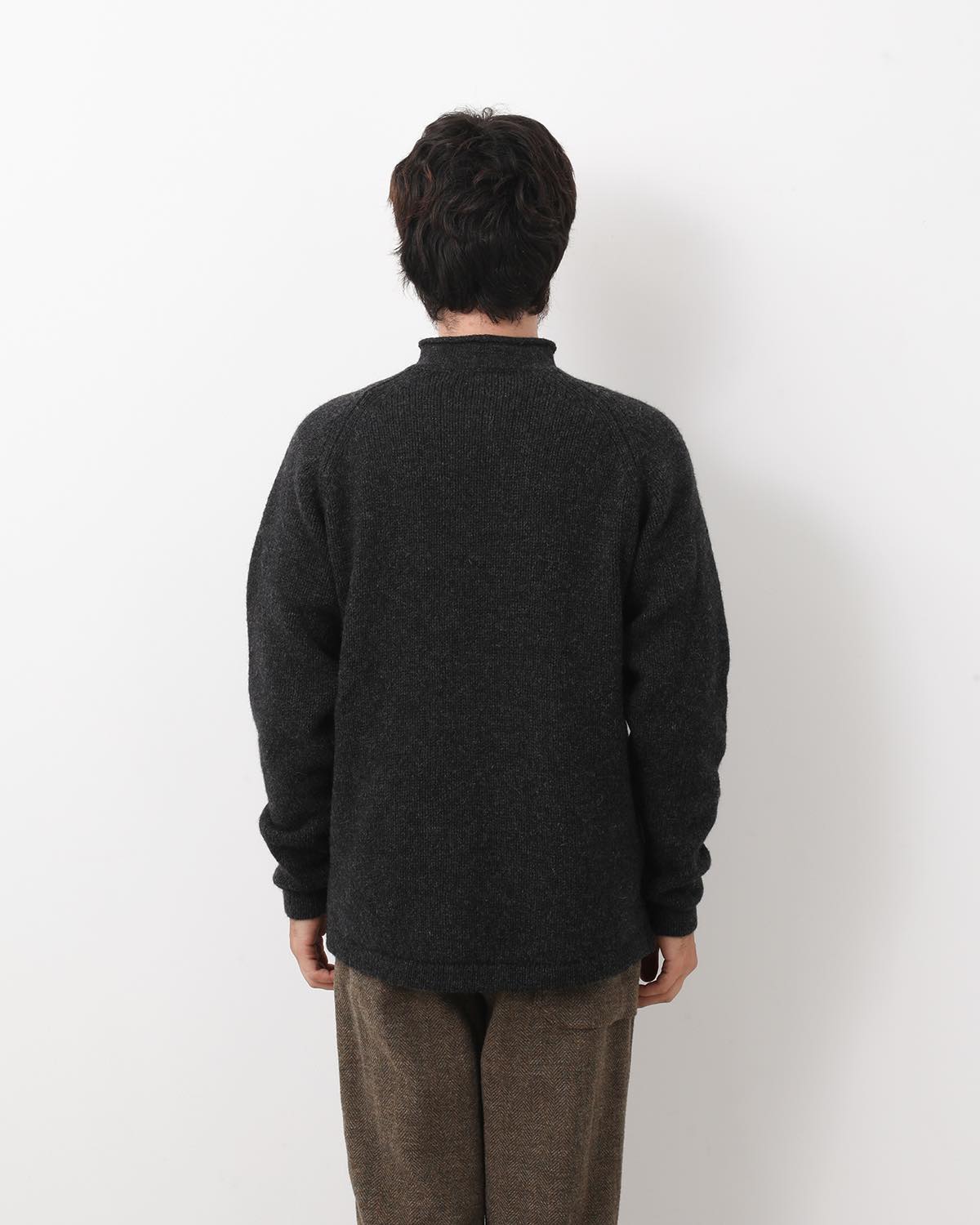 HIKER PULLOVER ROLL NECK SWEATER WOOL YARN