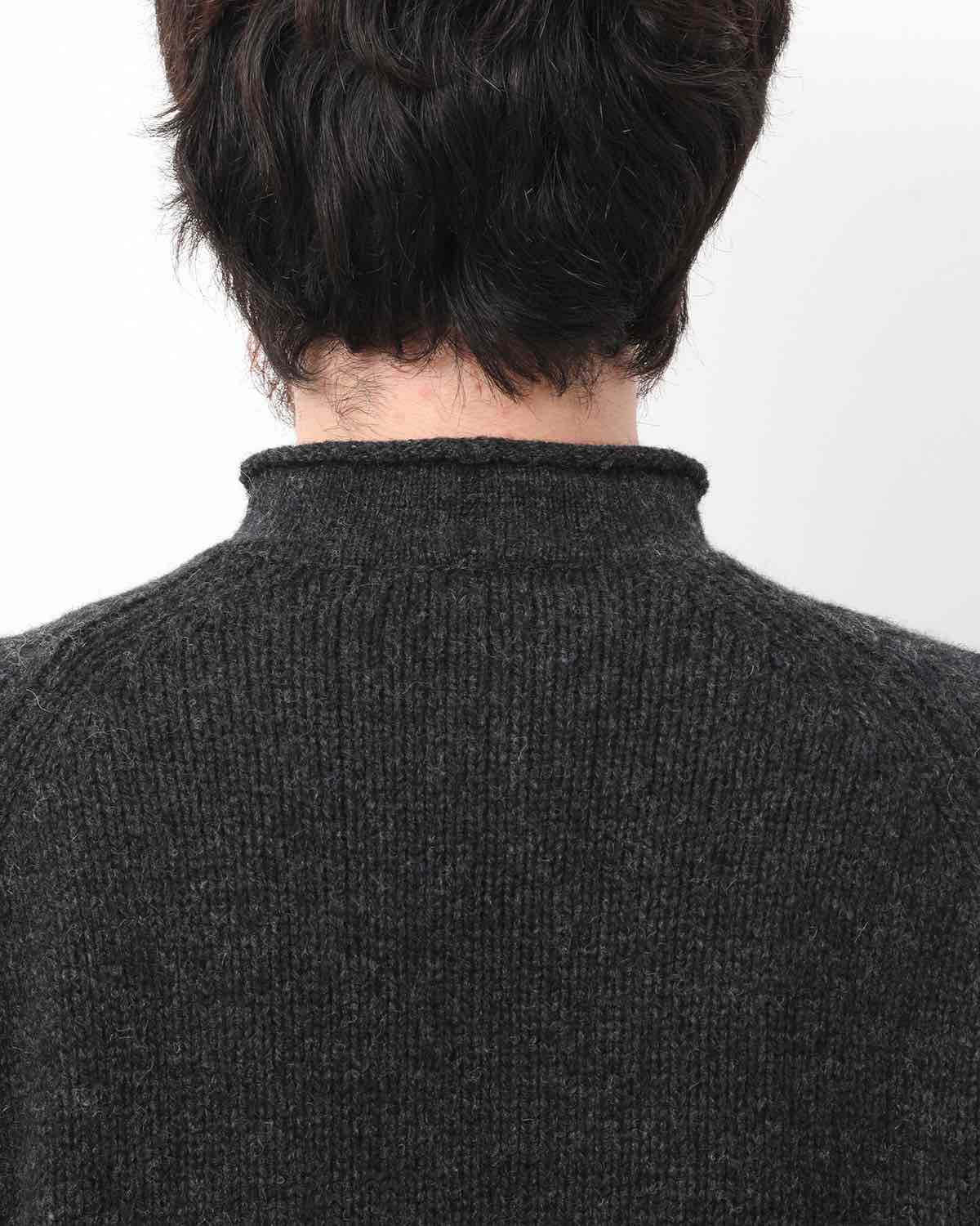 HIKER PULLOVER ROLL NECK SWEATER WOOL YARN