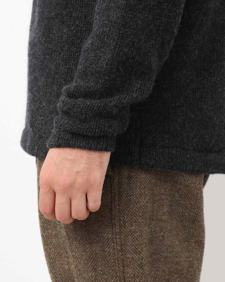 HIKER PULLOVER ROLL NECK SWEATER WOOL YARN