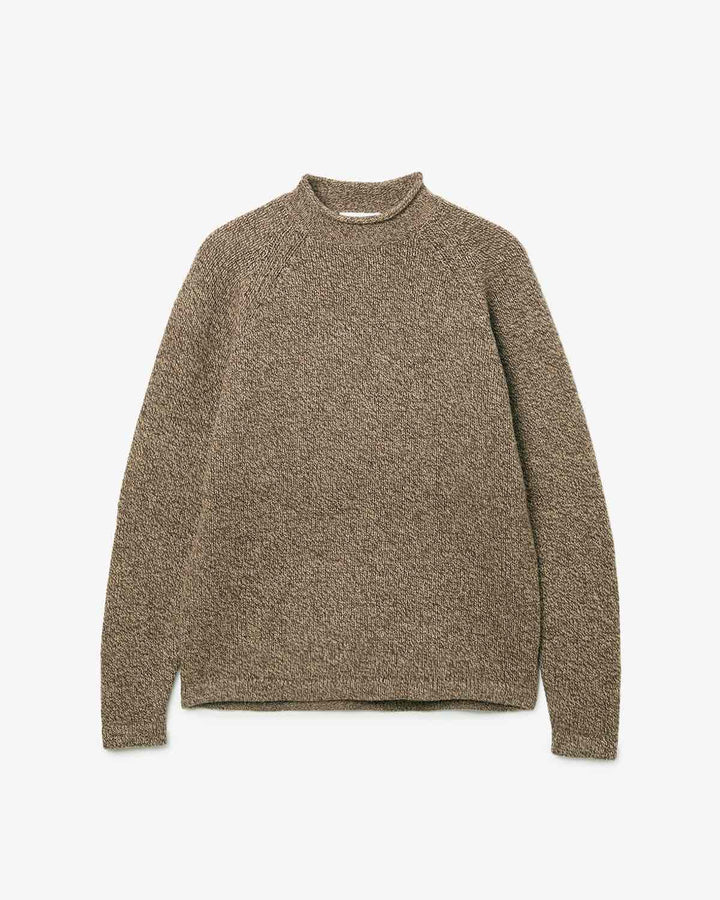 HIKER PULLOVER ROLL NECK SWEATER WOOL YARN