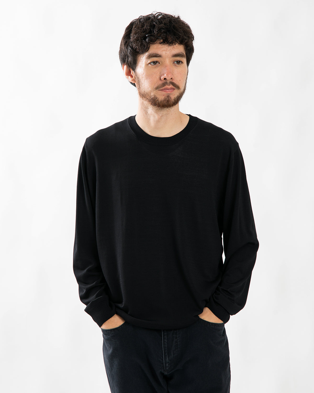 OFFICER CREW SWEATER RAYON NYLON YARN