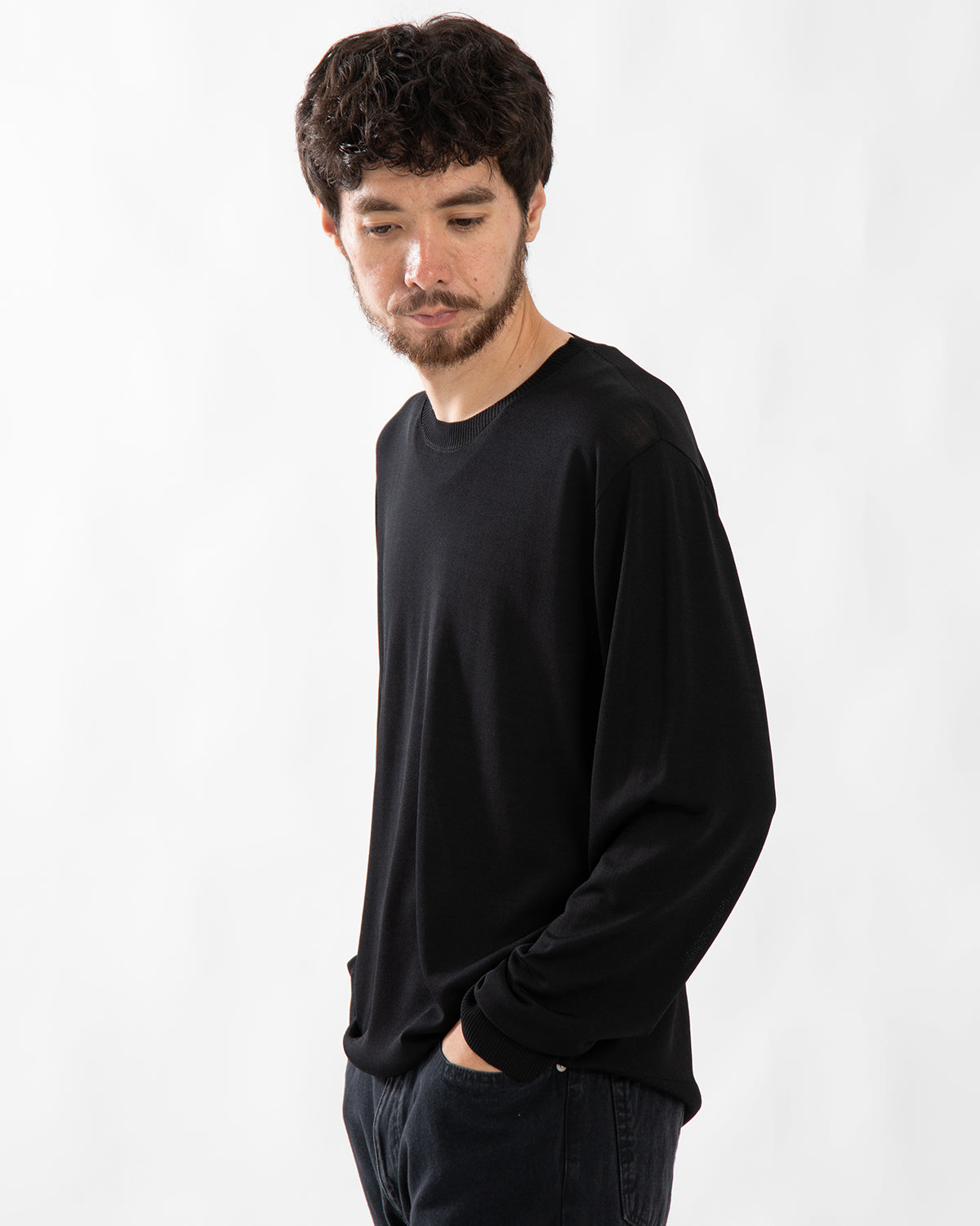 OFFICER CREW SWEATER RAYON NYLON YARN