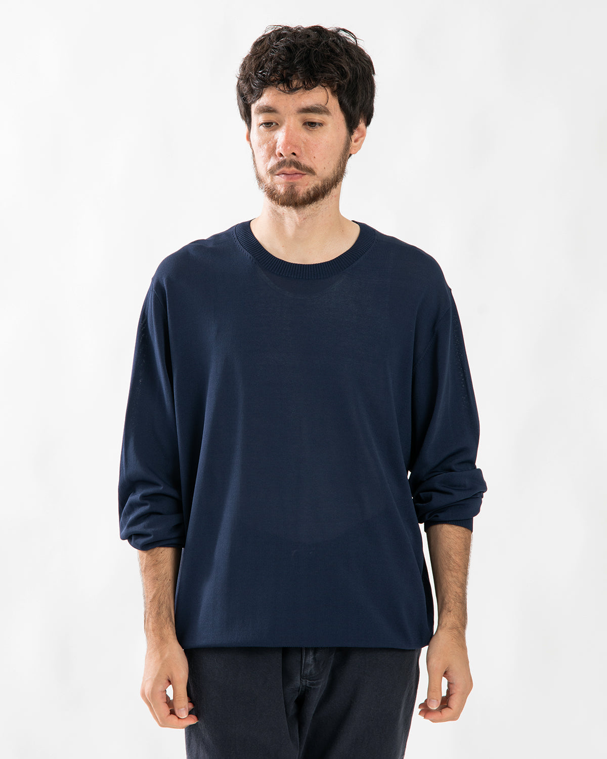 OFFICER CREW SWEATER RAYON NYLON YARN