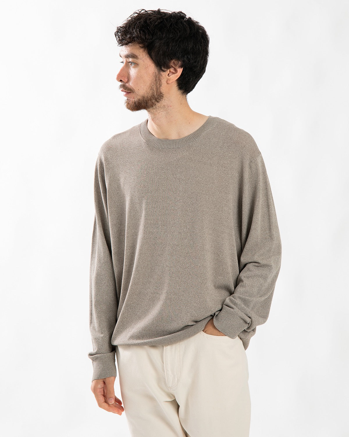 OFFICER CREW SWEATER RAYON NYLON YARN