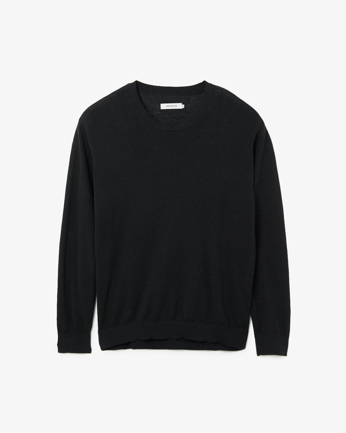 OFFICER CREW SWEATER WOOL LINEN YARN