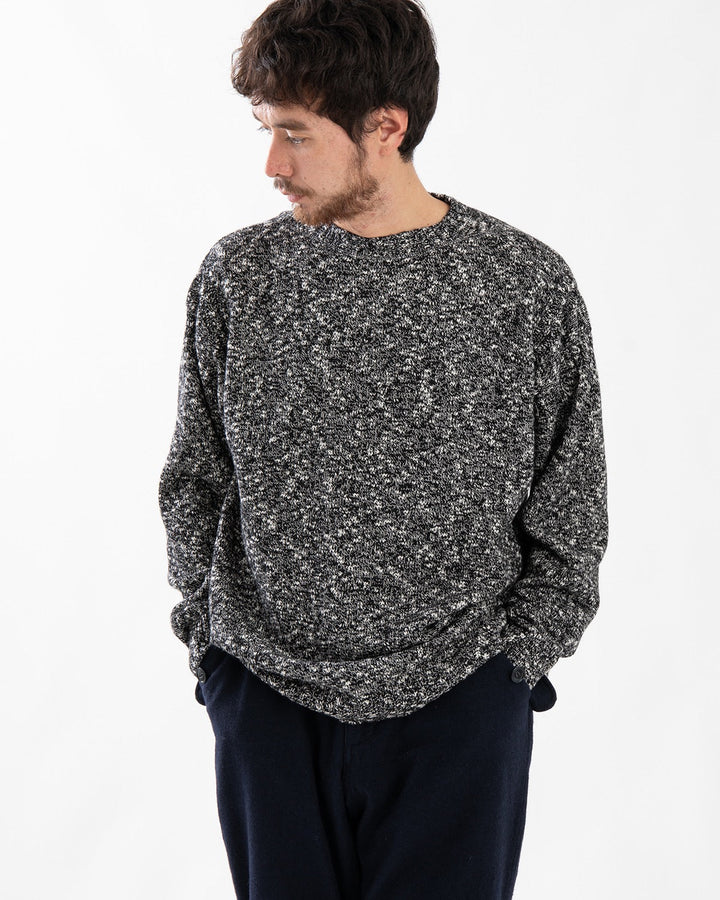 MARINER CREW SWEATER WOOL COTTON SLUB YARN