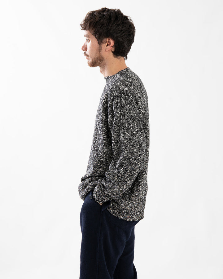 MARINER CREW SWEATER WOOL COTTON SLUB YARN