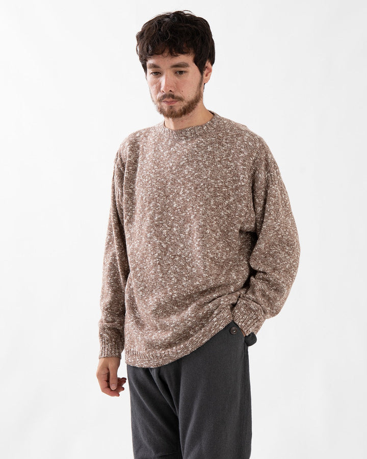MARINER CREW SWEATER WOOL COTTON SLUB YARN