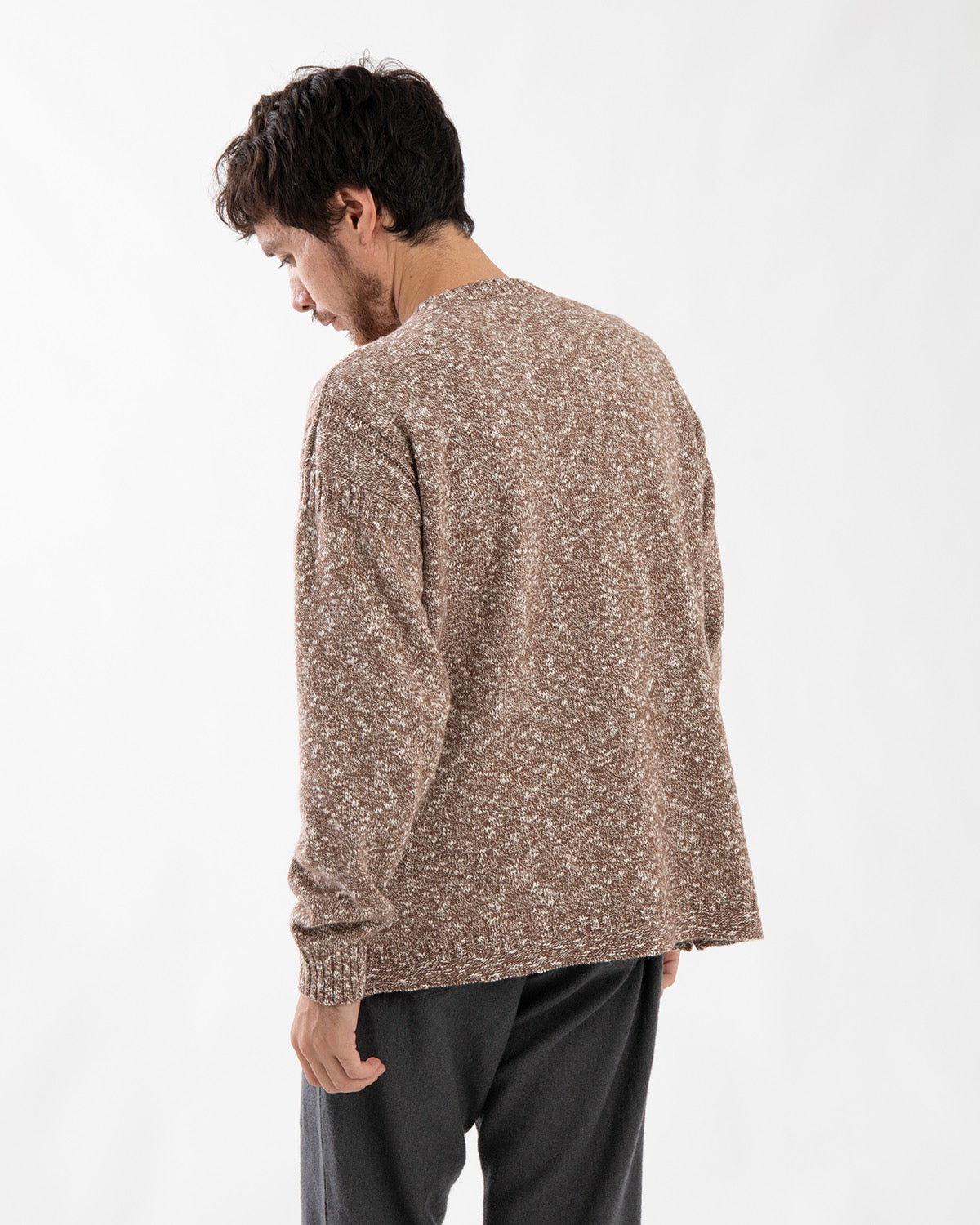 MARINER CREW SWEATER WOOL COTTON SLUB YARN