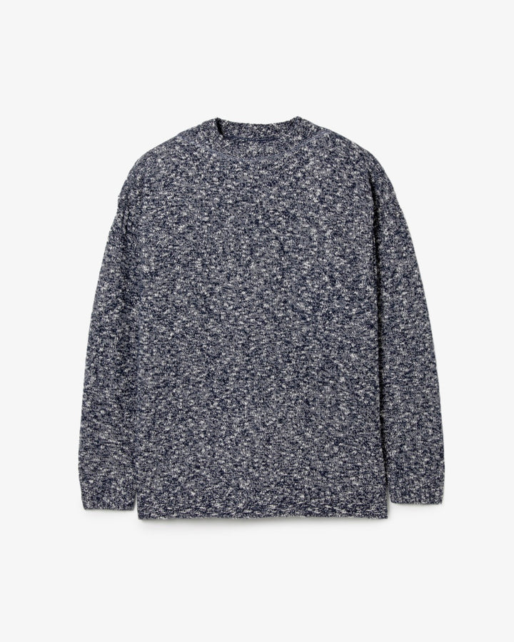 MARINER CREW SWEATER WOOL COTTON SLUB YARN