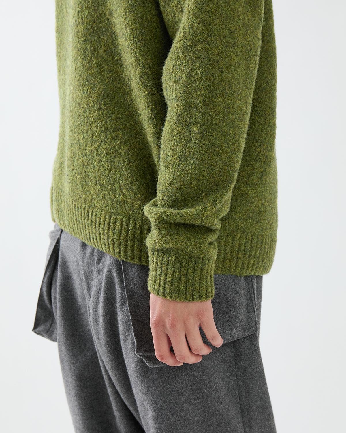 HIKER CREW SWEATER WOOL BOUCLE KNIT