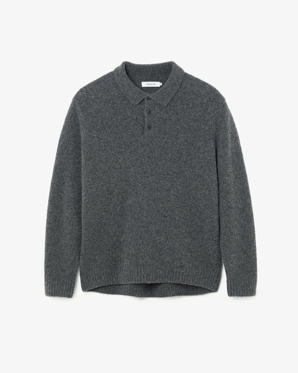 HIKER POLO SWEATER WOOL BOUCLE KNIT