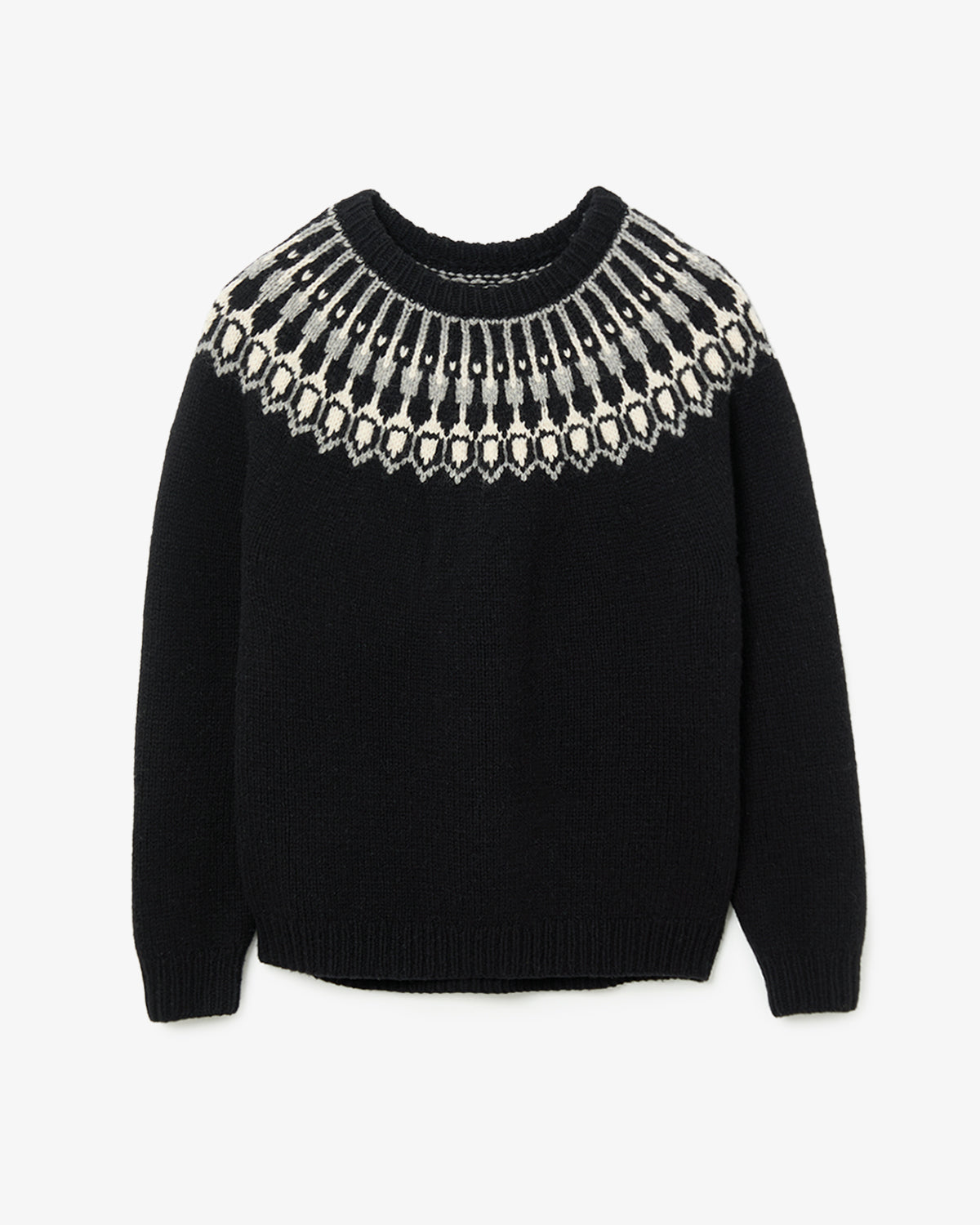 EXPLORER HAND-KNIT CREW SWEATER LINCOLN WOOL YARN