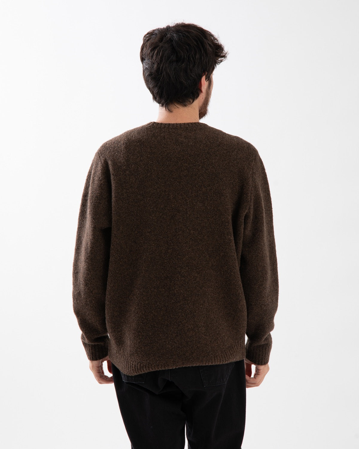 HIKER CREW SWEATER WOOL BOUCLE KNIT