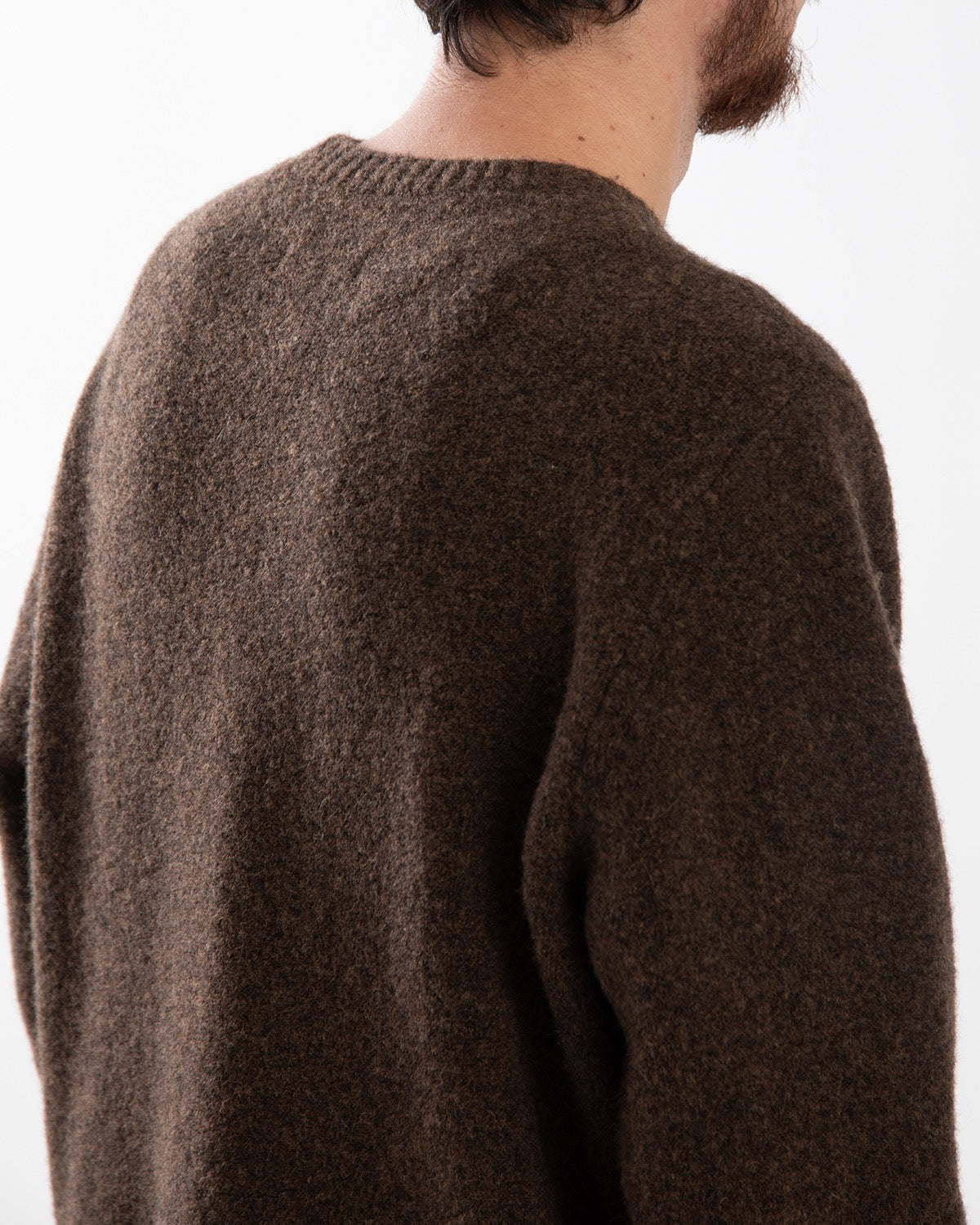 HIKER CREW SWEATER WOOL BOUCLE KNIT