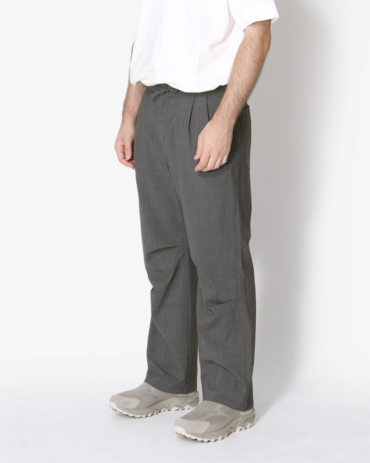 WORKER EASY PANTS P/W/Pu TROPICAL CLOTH