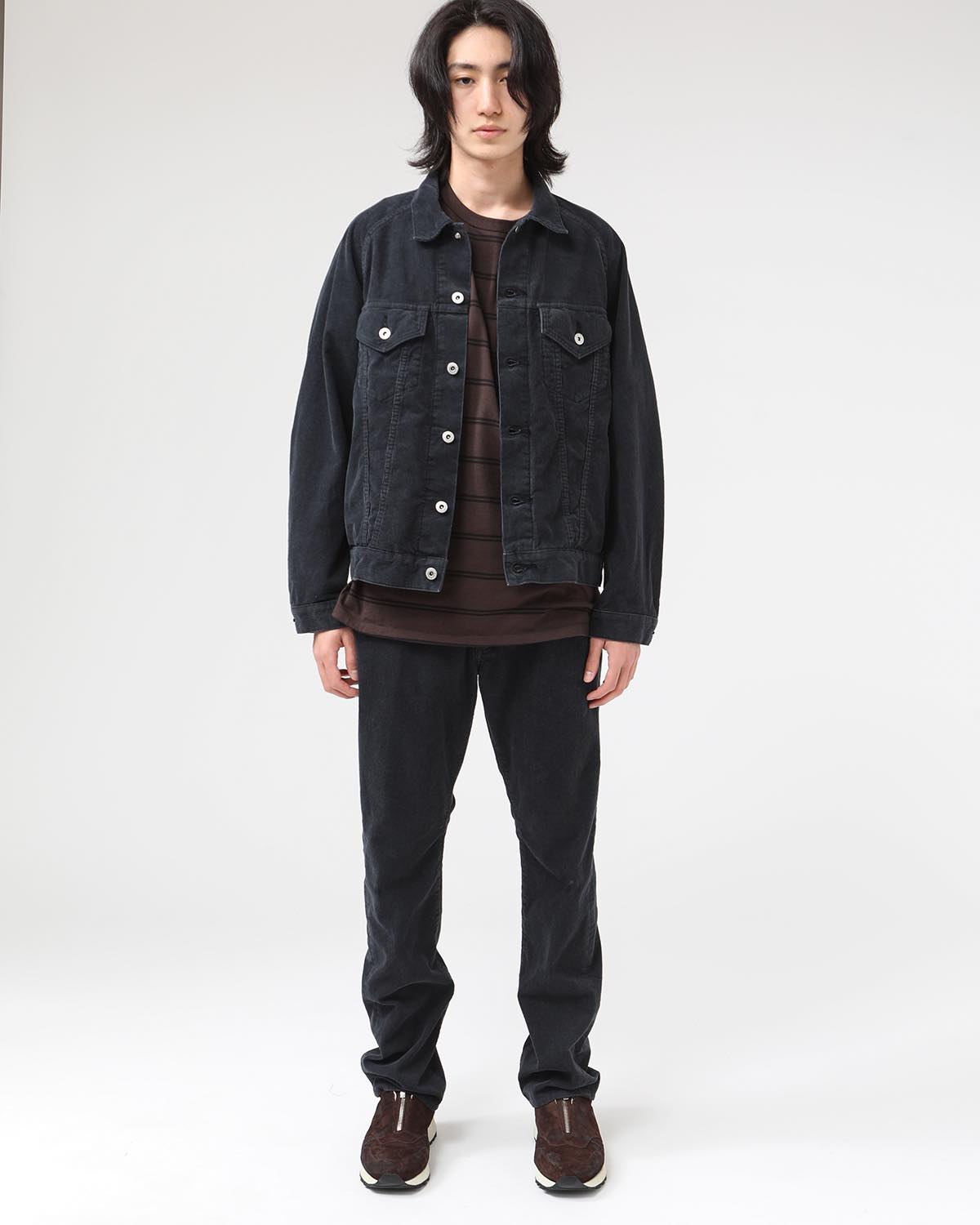 DWELLER 5P JEANS 01 COTTON CORD SULFUR DYE