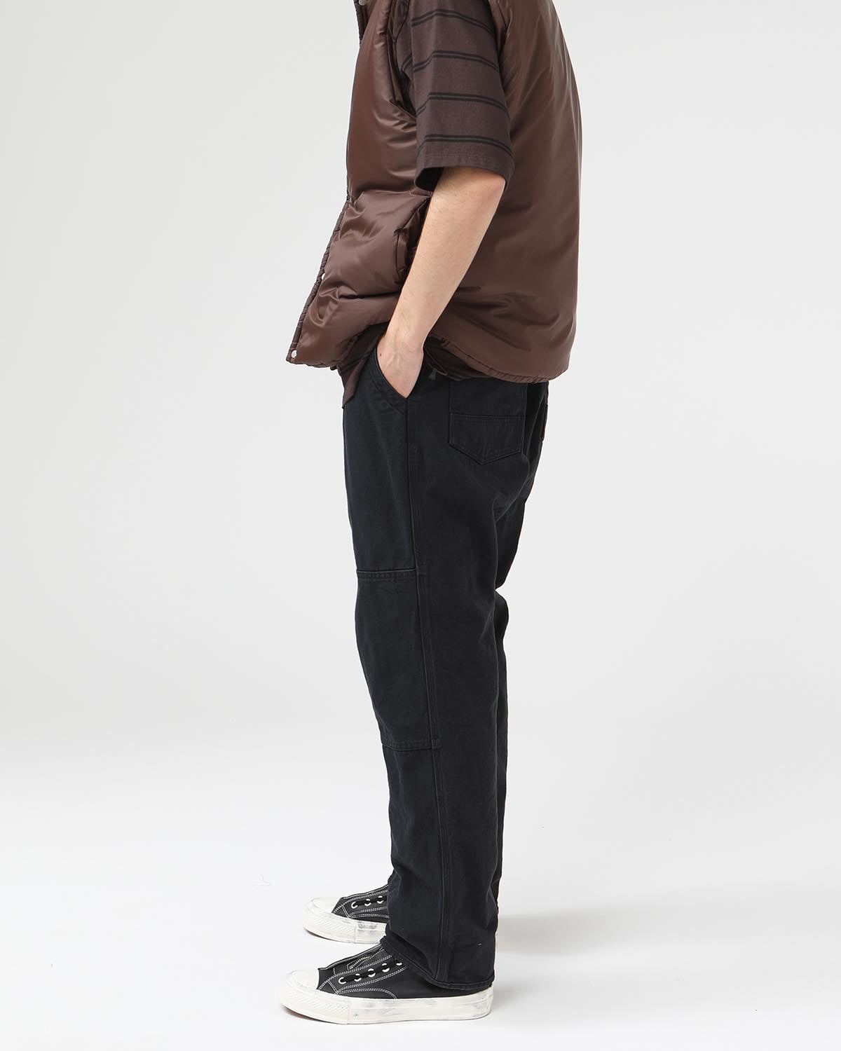 WORKER TROUSERS COTTON OXFORD SULFER DYE