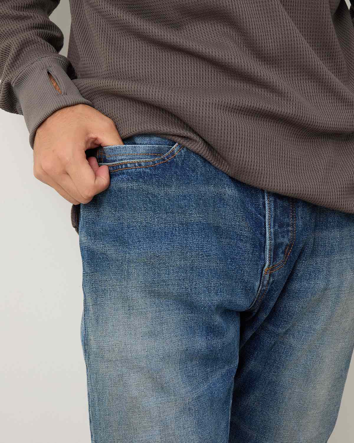 DWELLER 5P JEANS NR COTTON 13.5oz SELVEDGE DENIM VW LIGHT