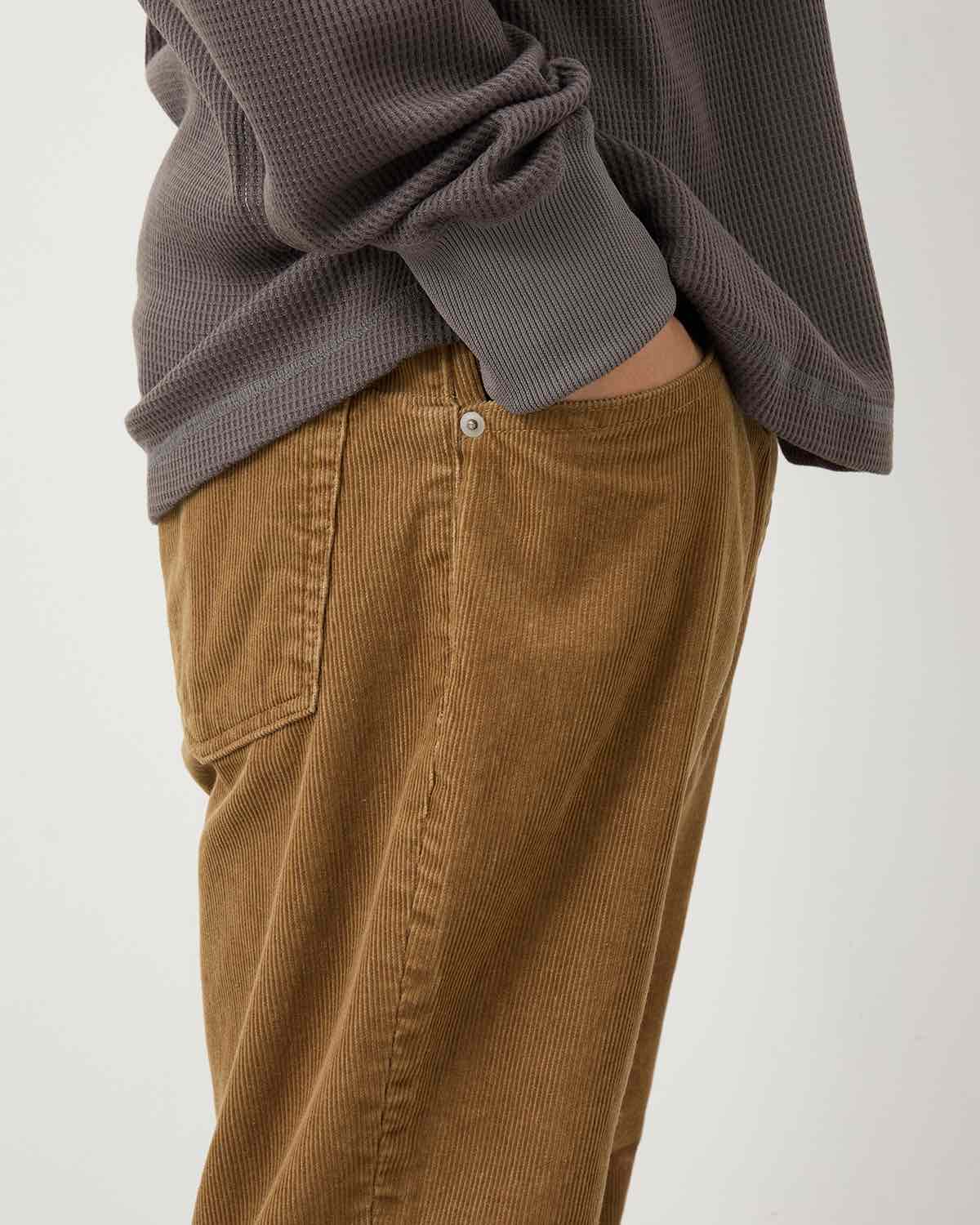 DWELLER 5P JEANS TP COTTON CORD SULFUR DYE