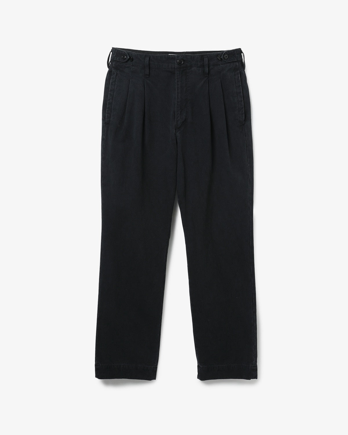 OFFICER CHINO TROUSERS C/Li CANVAS SULFUR DYE