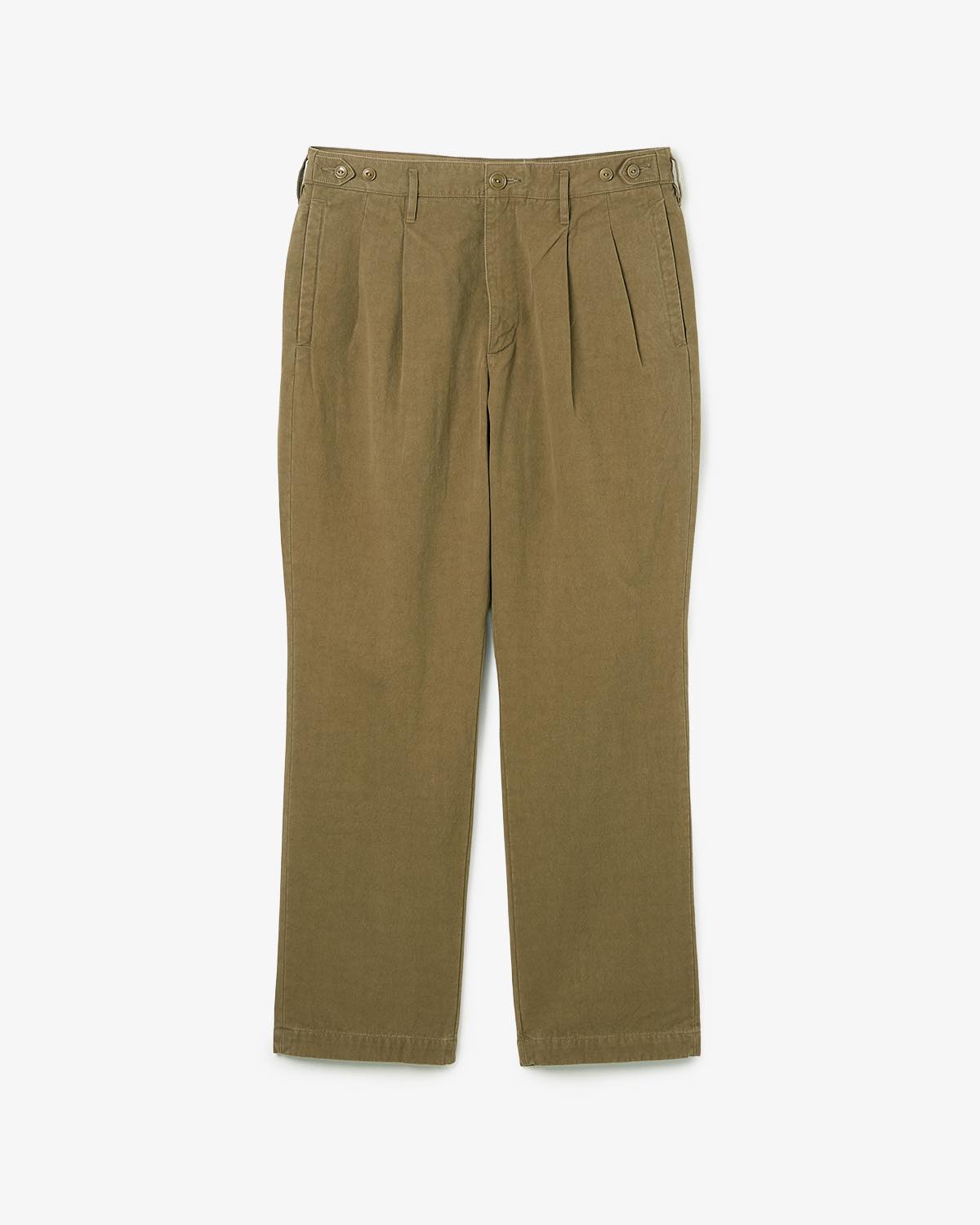 OFFICER CHINO TROUSERS C/Li CANVAS SULFUR DYE
