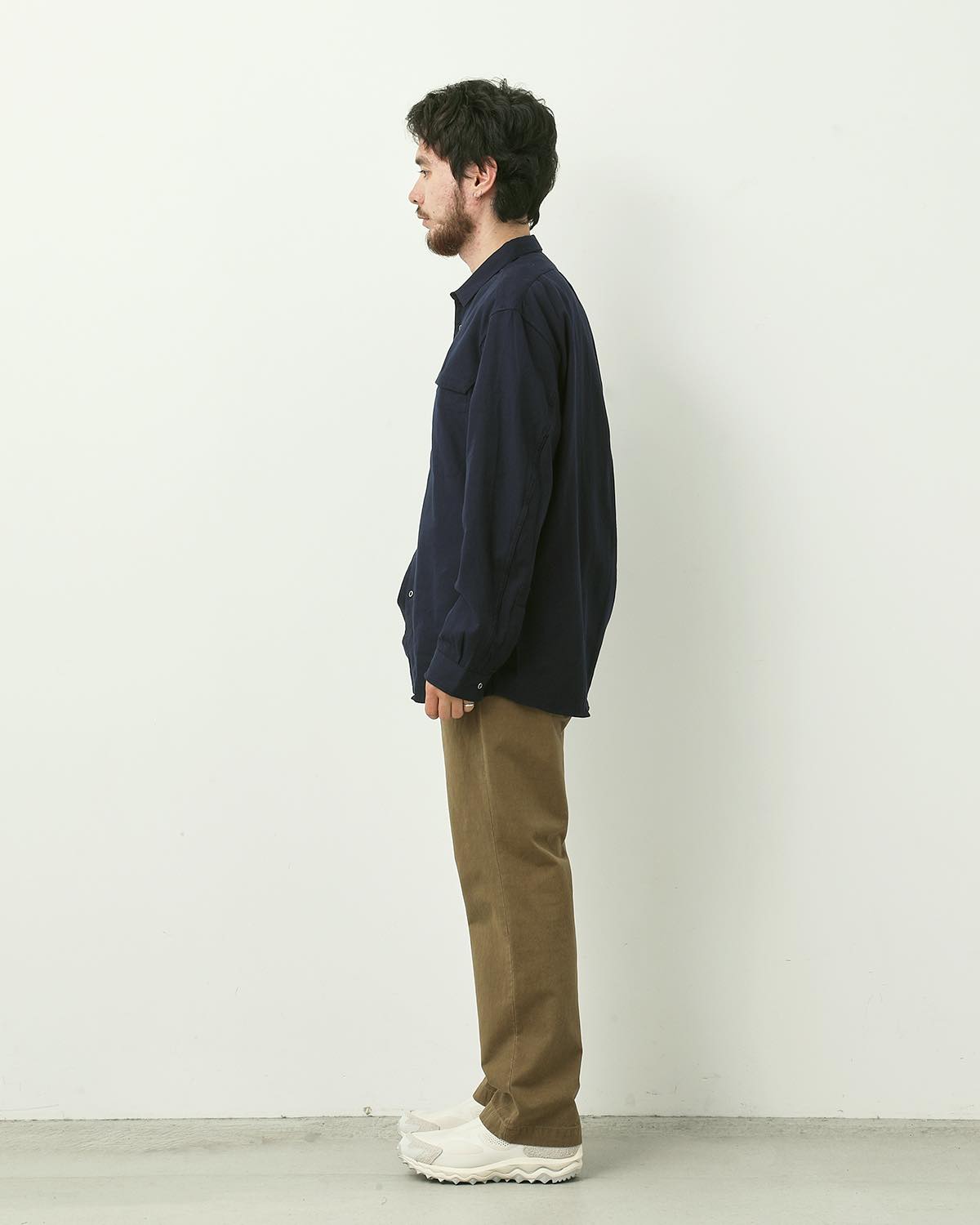 OFFICER CHINO TROUSERS C/Li CANVAS SULFUR DYE