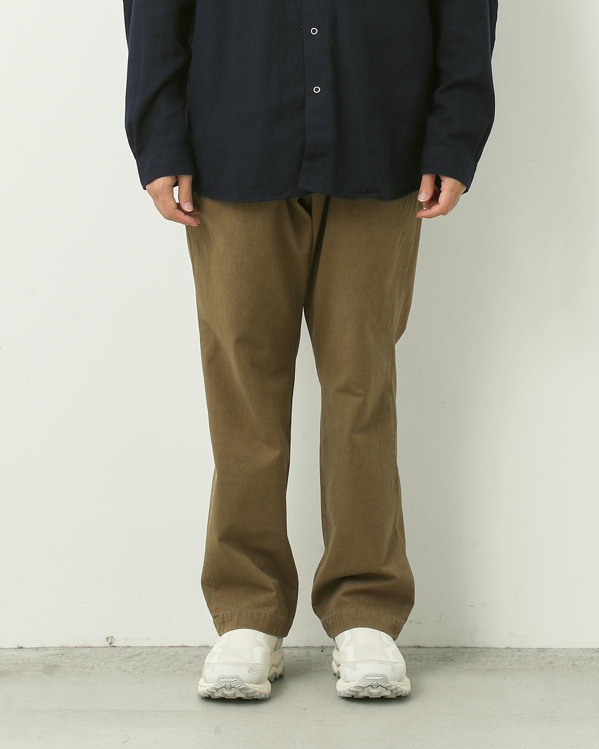 OFFICER CHINO TROUSERS C/Li CANVAS SULFUR DYE