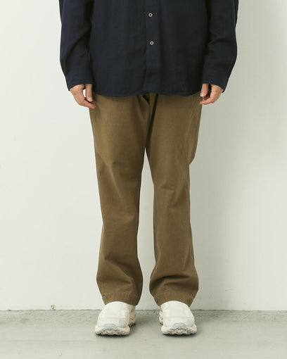 OFFICER CHINO TROUSERS C/Li CANVAS SULFUR DYE