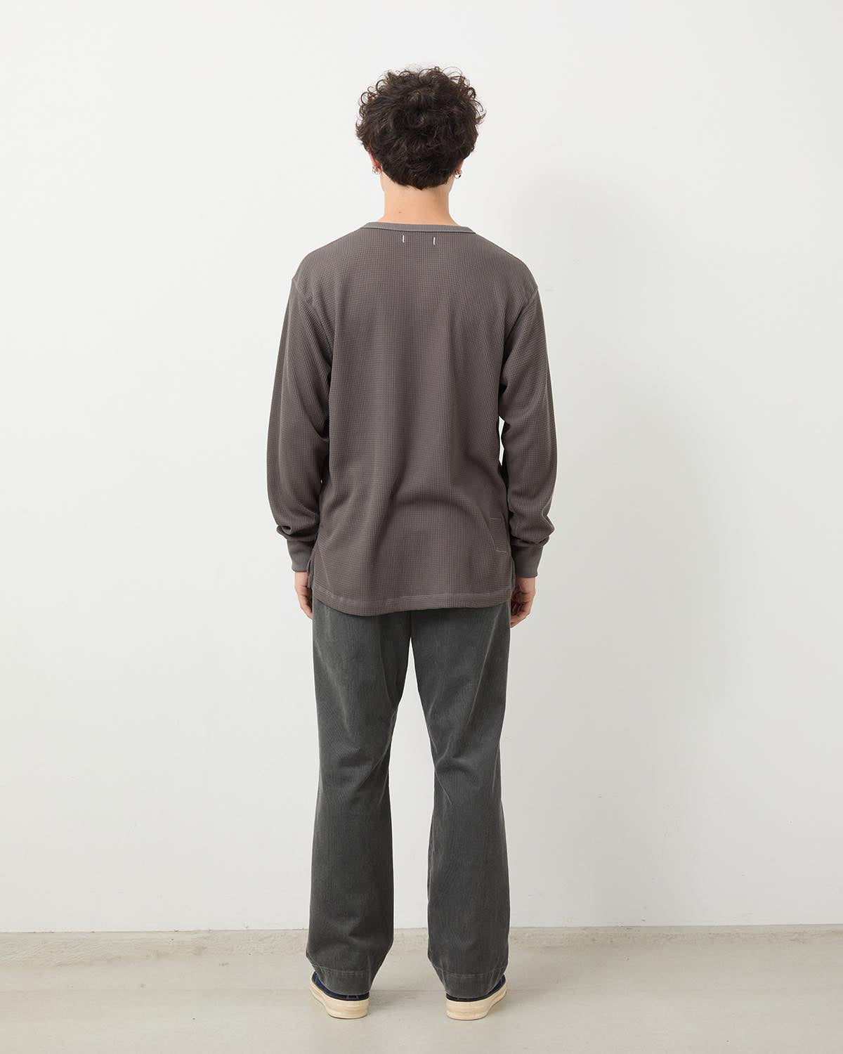 OFFICER CHINO TROUSERS COTTON CORD SULFUR DYE