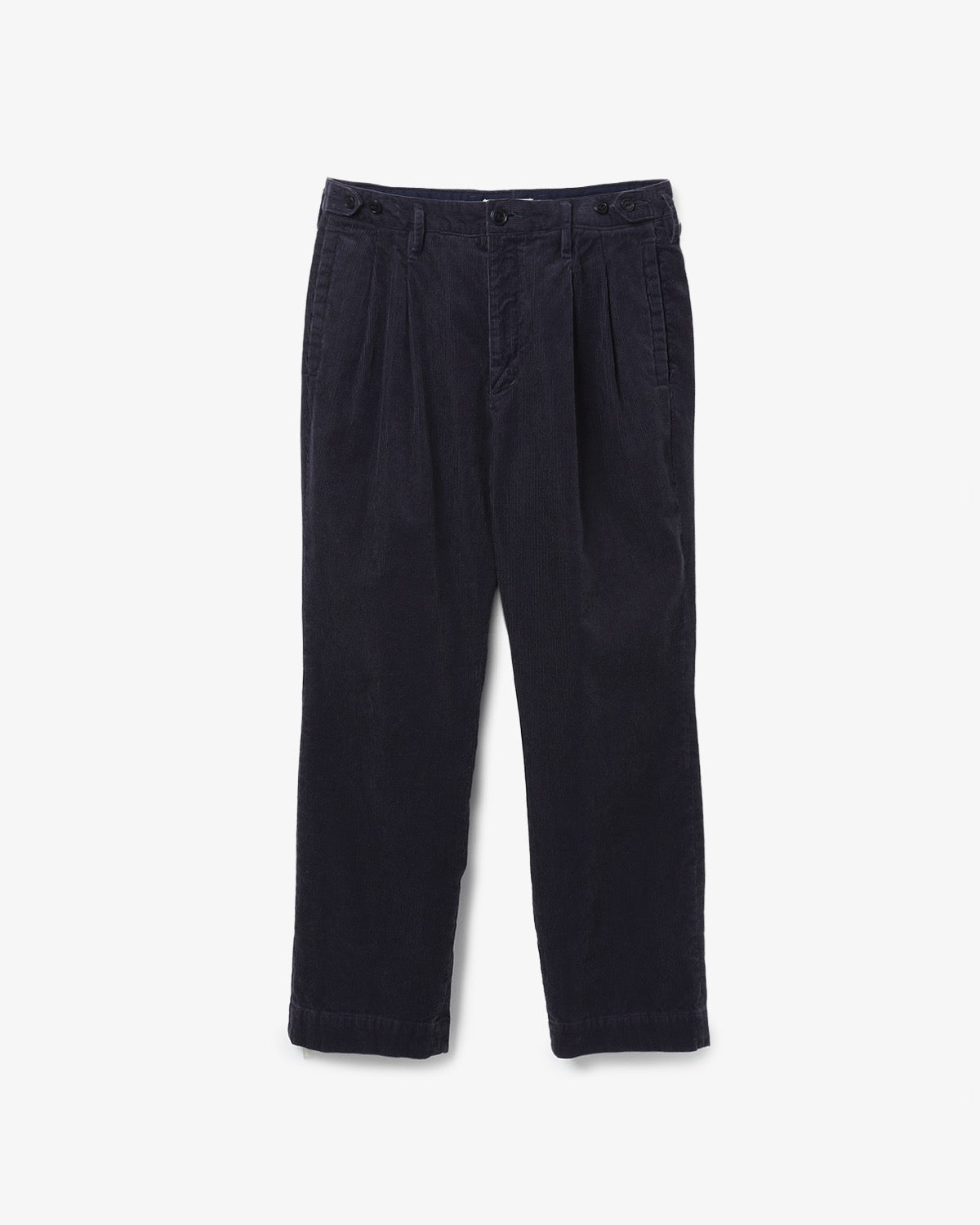 OFFICER CHINO TROUSERS COTTON CORD SULFUR DYE