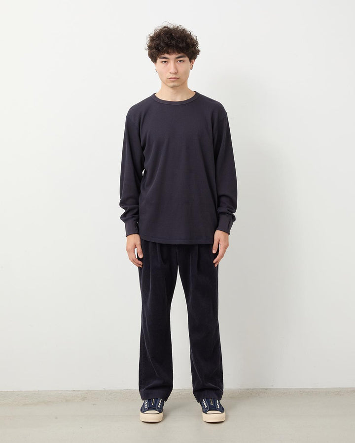 OFFICER CHINO TROUSERS COTTON CORD SULFUR DYE