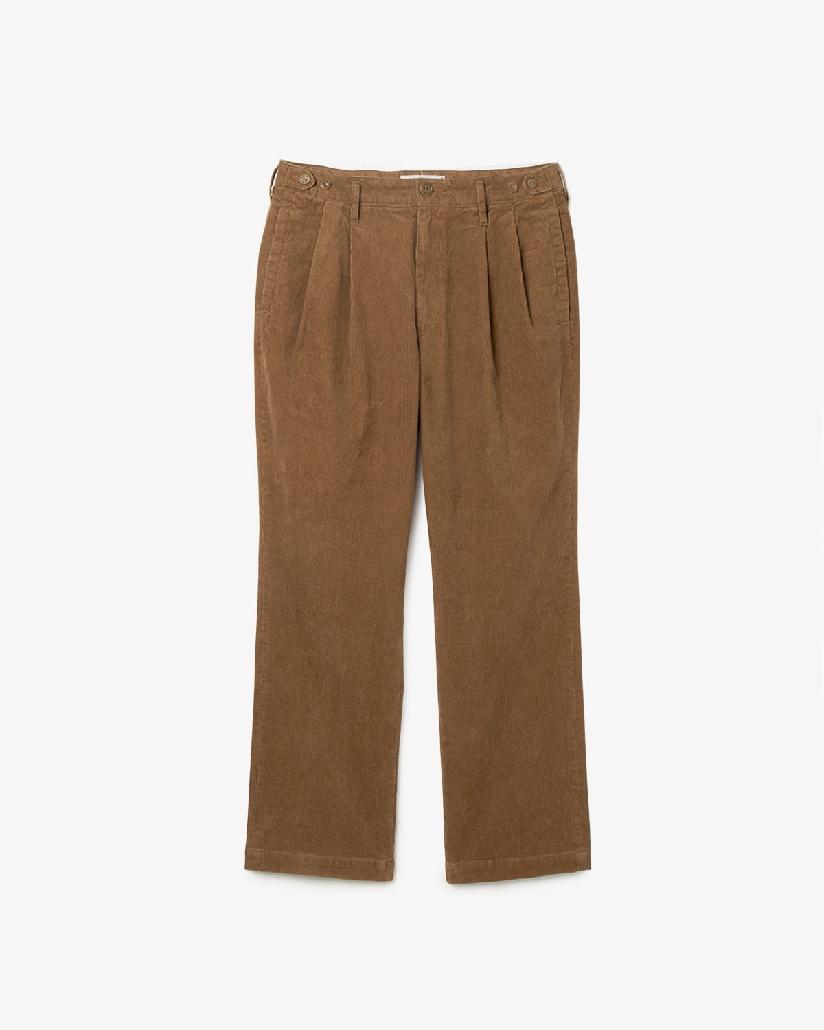 OFFICER CHINO TROUSERS COTTON CORD SULFUR DYE