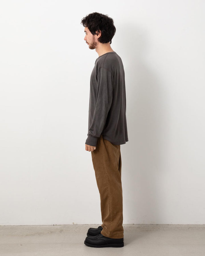 OFFICER CHINO TROUSERS COTTON CORD SULFUR DYE