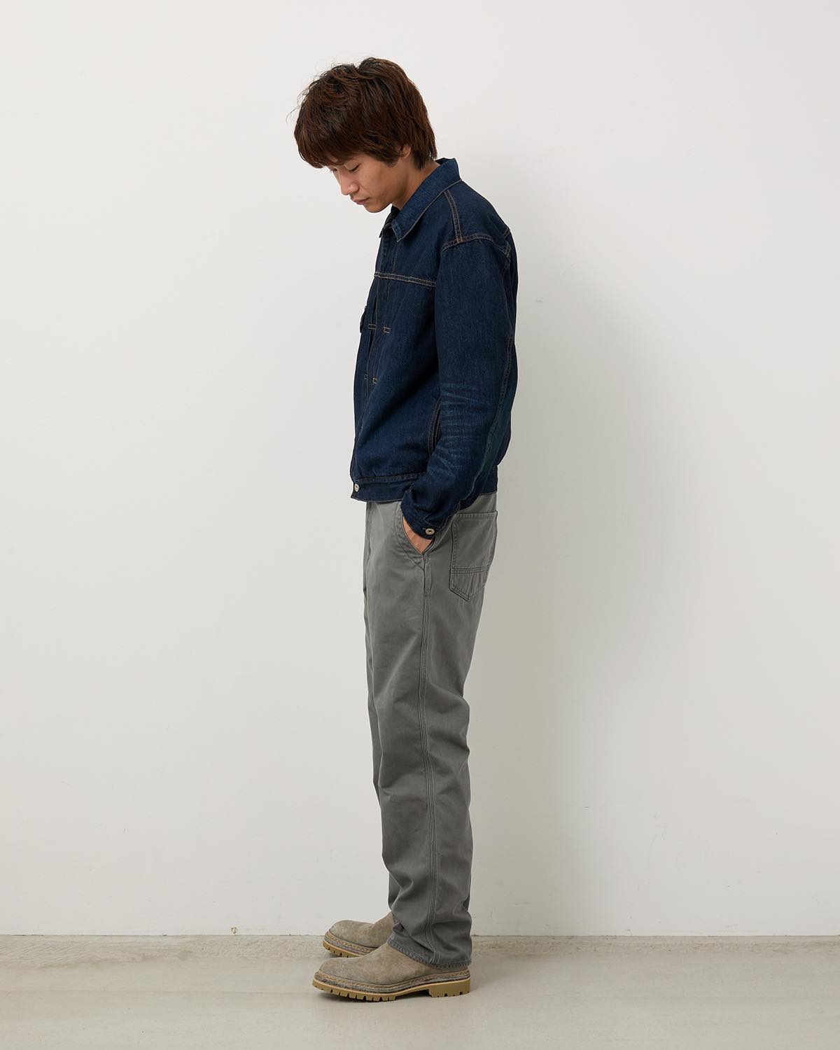 WORKER TROUSERS COTTON DRILL PIGMENT DYE