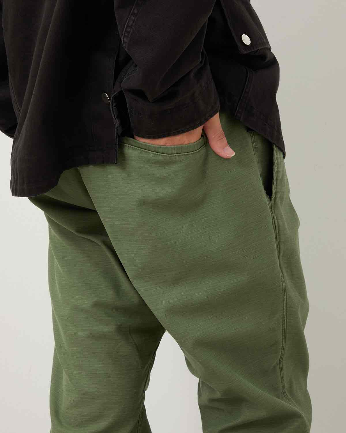 HIKER EASY PANTS COTTON BACKSATIN PIGMENT DYE