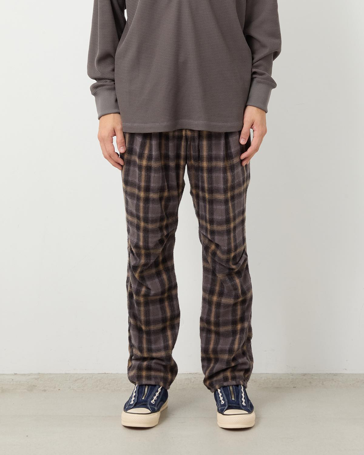 HIKER EASY PANTS COTTON FLANNEL OMBRE CHECK