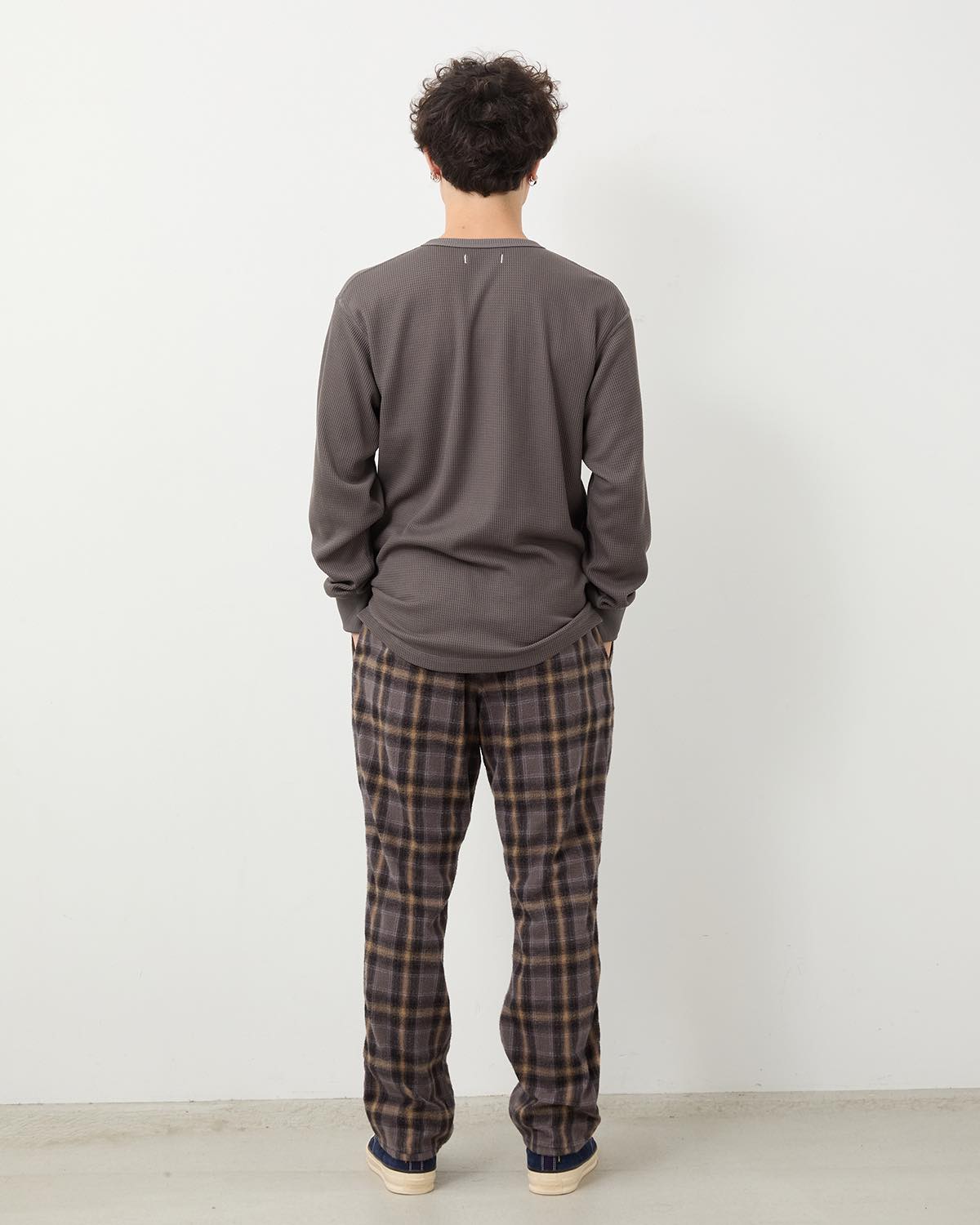 HIKER EASY PANTS COTTON FLANNEL OMBRE CHECK