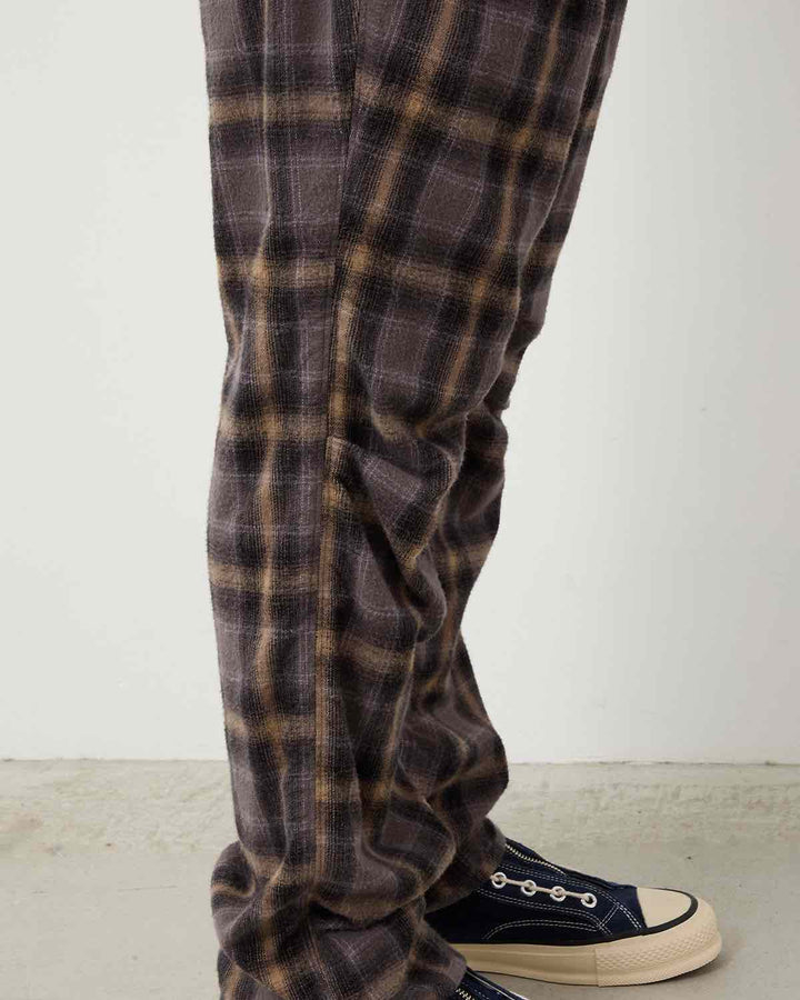 HIKER EASY PANTS COTTON FLANNEL OMBRE CHECK