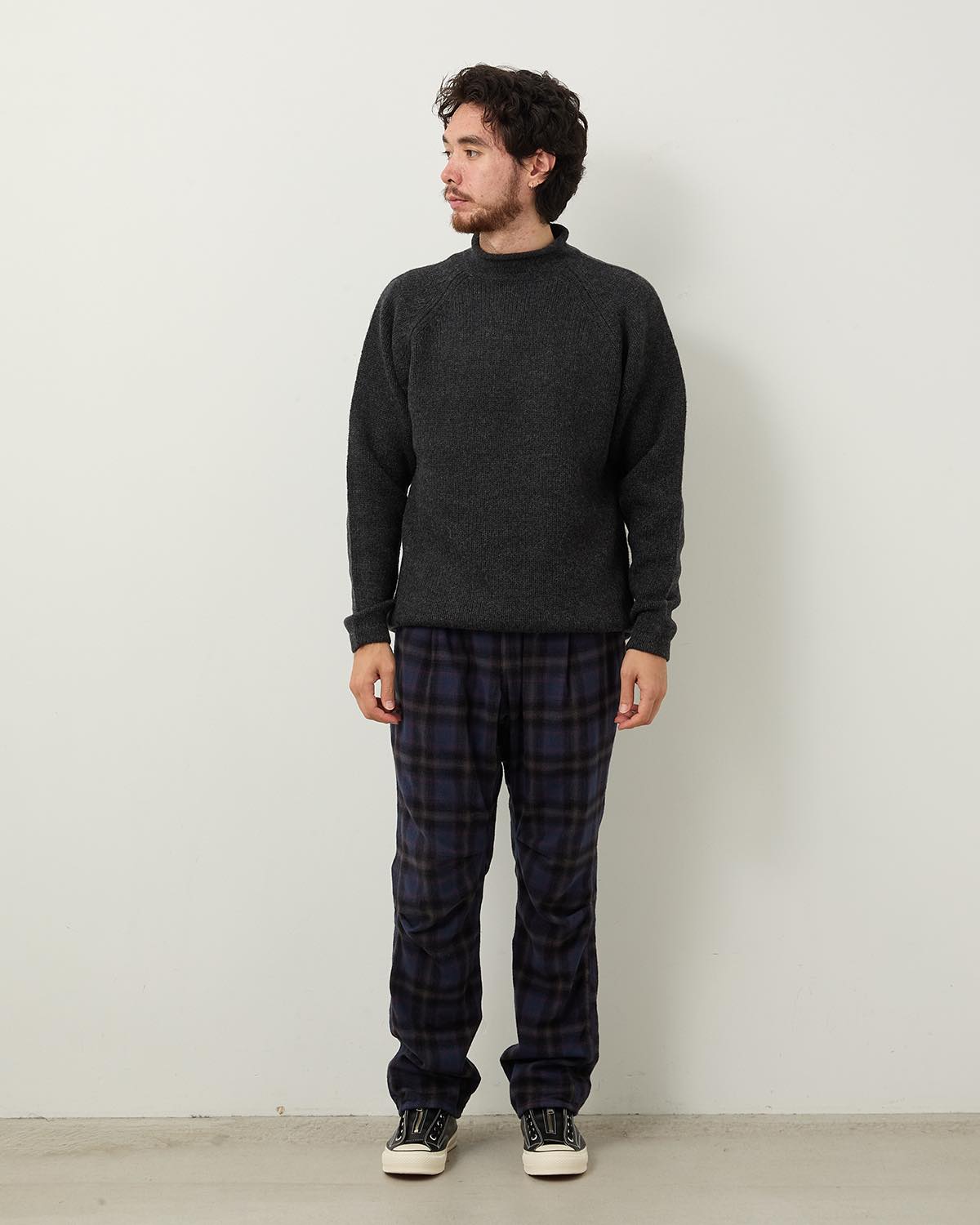 HIKER EASY PANTS COTTON FLANNEL OMBRE CHECK