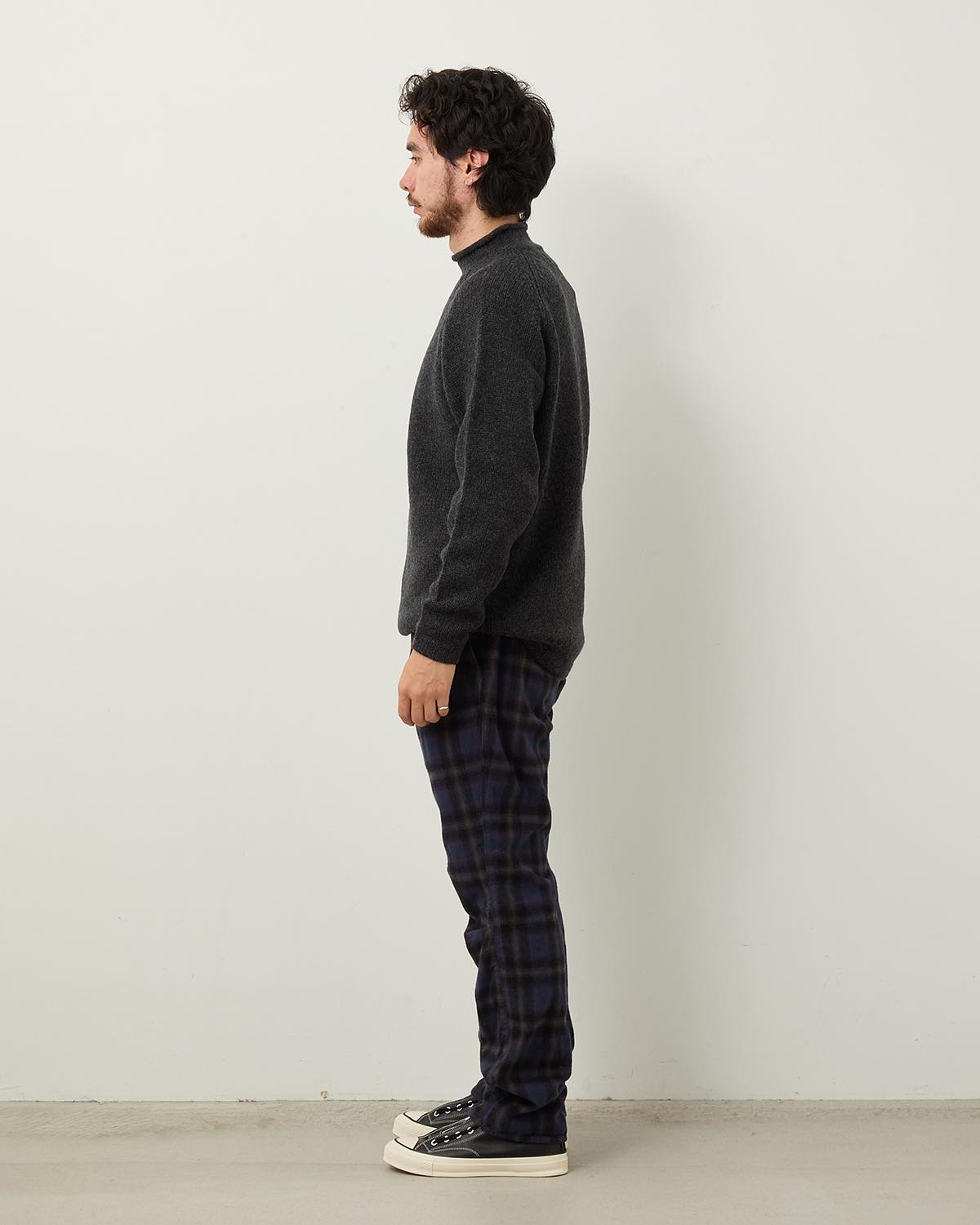 HIKER EASY PANTS COTTON FLANNEL OMBRE CHECK