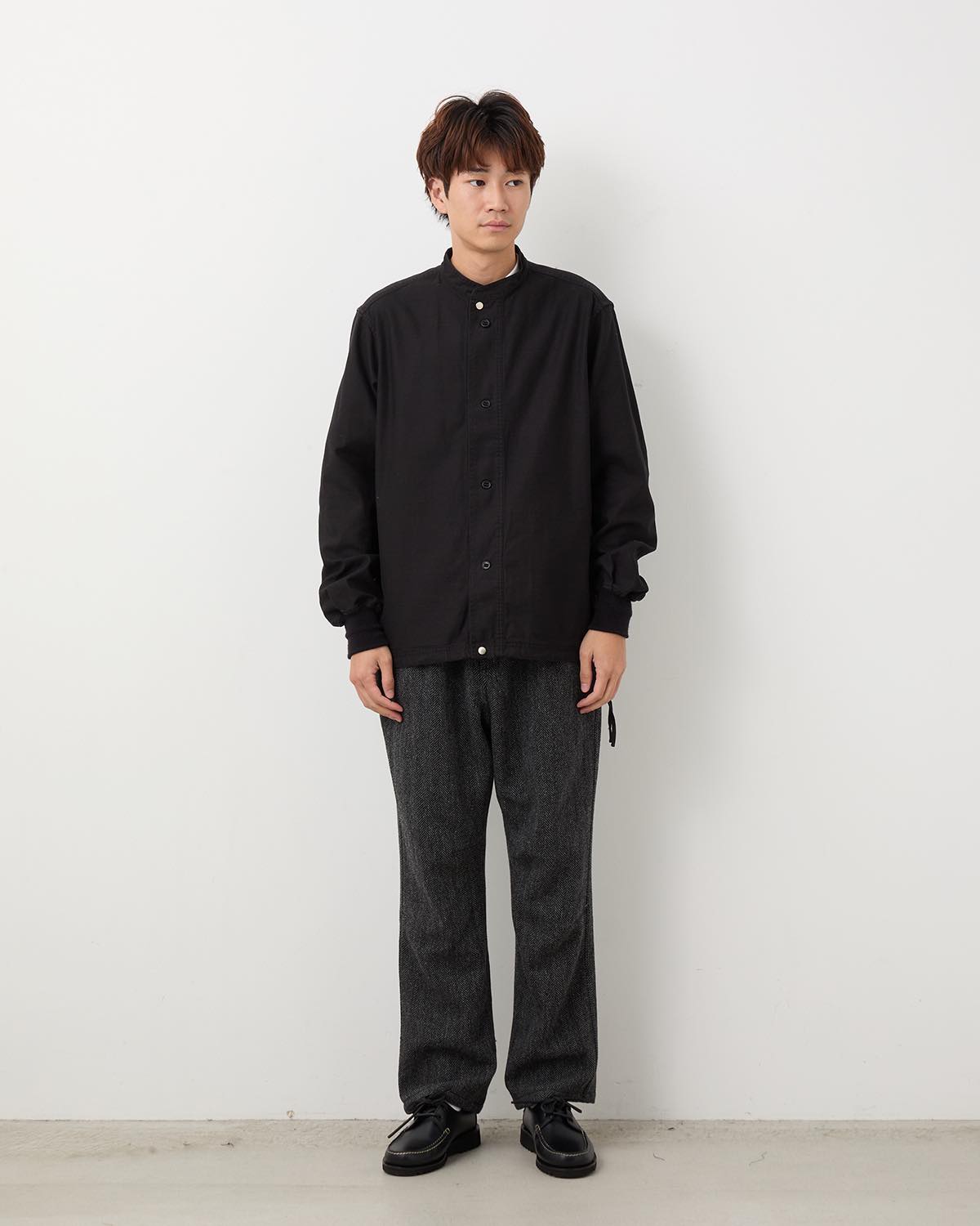 WANDERER EASY PANTS WOOL HERRINGBONE