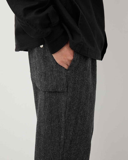 WANDERER EASY PANTS WOOL HERRINGBONE