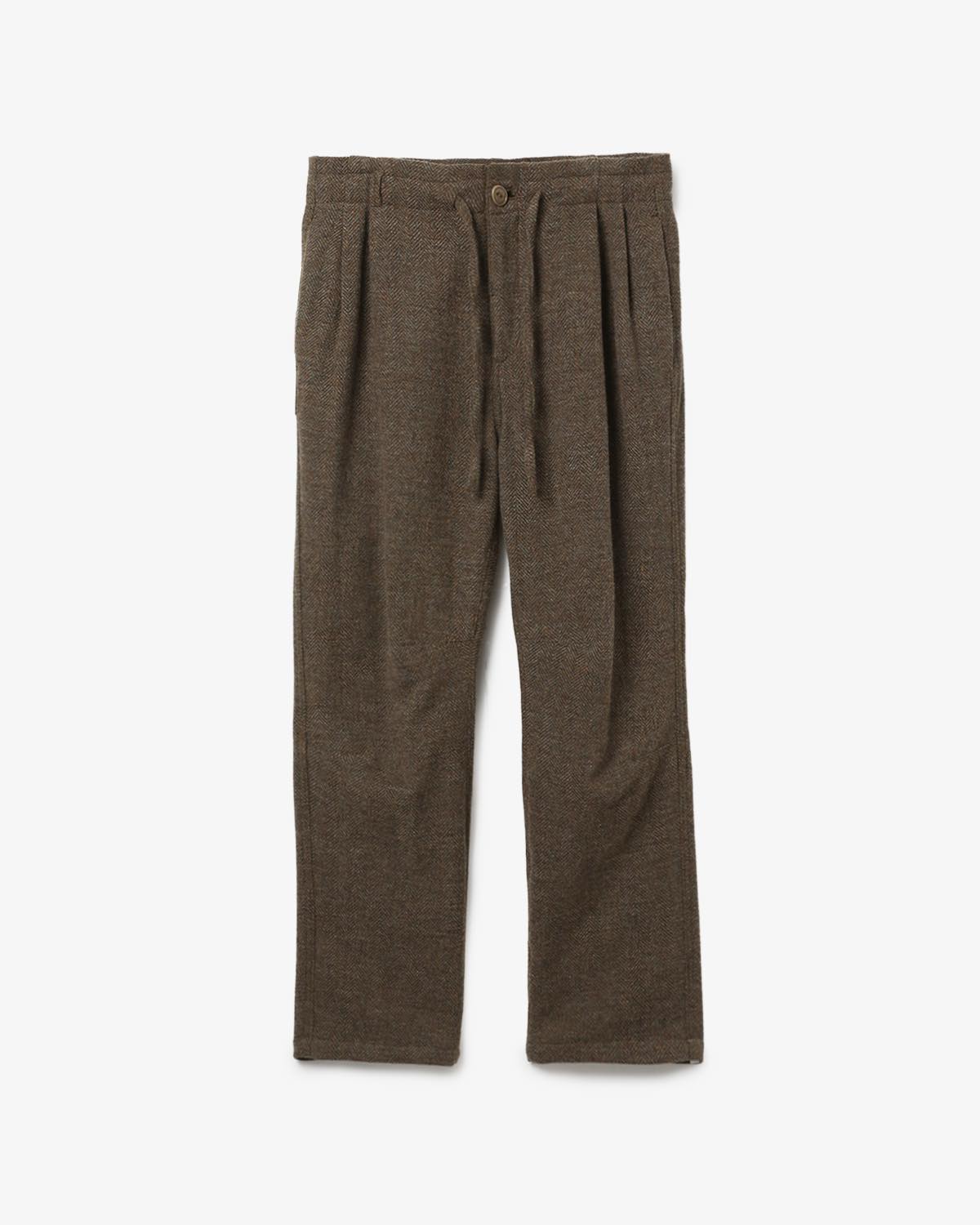 WANDERER EASY PANTS WOOL HERRINGBONE
